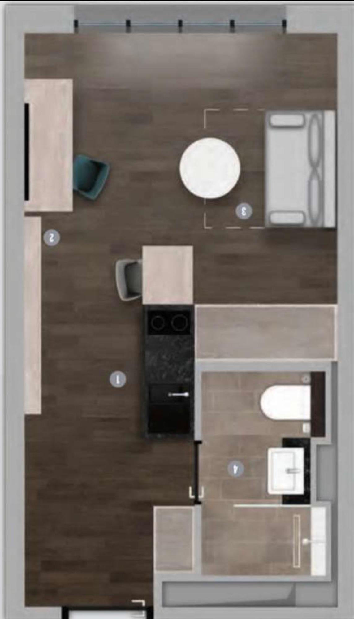 Studio Apartment Uber Den Wolken Берлин Екстериор снимка